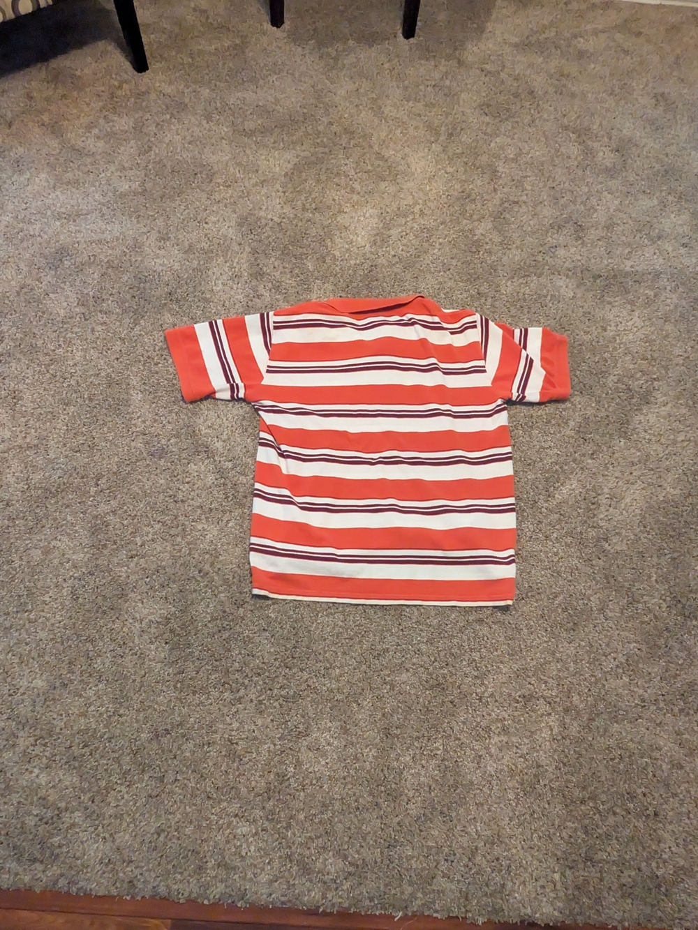 Mens Foot Locker Striped Short Sleeve Collared Button Polo Shirt size XXL